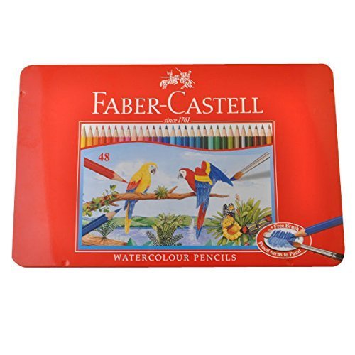 Amazon | ファーバーカステル Faber-Castell 水彩色鉛筆セット 48色